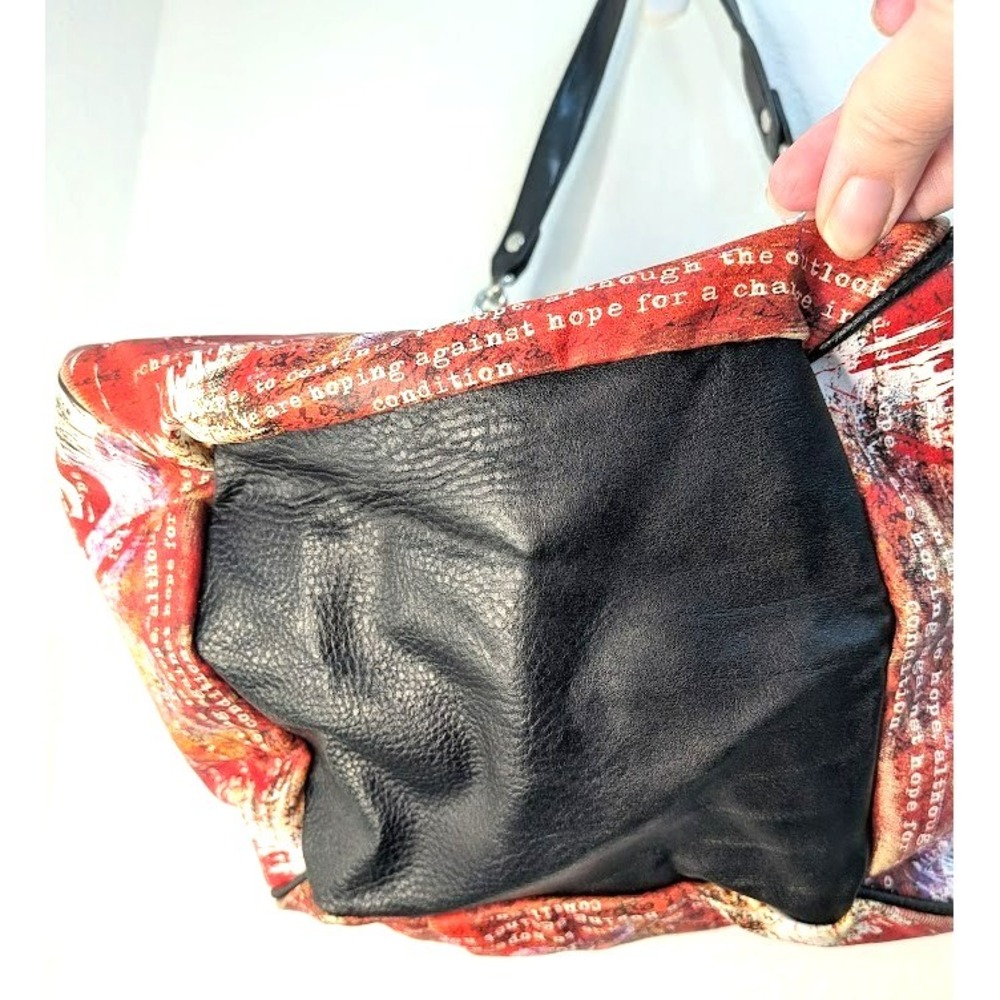 Miche Demi Bag Red Hope Shell Cover with 2 Straps Graffiti Faith Black White VGC - Picture 7 of 9